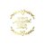 Adesivo "Produto Feito com Amor" - Ref.2031 - Hot Stamping - Dourado - 50 unidades - Stickr - Rizzo - Imagem 1