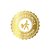 Adesivo "Agradecemos sua Compra" - Ref.2030 - Hot Stamping - Dourado - 50 unidades - Stickr - Rizzo - Imagem 1