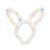 Tiara Orelhas de Coelho de Páscoa Branca com LED - 1 unidade - Cromus - - Imagem 1