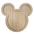 Tábua de Madeira Crua Rosto Mickey - 25 x 23 cm - 1 unidade - Rizzo - Imagem 1