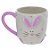 Caneca de Páscoa Coelho Branco e Rosa - 1 unidade - Rizzo - Imagem 1