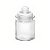 Pote de Vidro Hermético com Tampa 280 ml - 13x7,6cm  - 1 unidade - Rizzo - Imagem 1