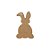 Tag Coelho de Páscoa Kraft 8,5cm x 5cm - 5 Unidades - Rizzo - Imagem 1