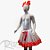 Kit Fantasia Carnaval - Vermelho poá branco - Mod:621 - 01 unidade - Rizzo - Imagem 1