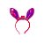 Tiara Coelhinho com Led  - Rosa Pink - Mod:500 - 01 unidade - Rizzo - Imagem 1