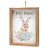 Quadro Decorativo Coelho Floral Páscoa - Cromus - 01 un - Rizzo - Imagem 1