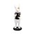 Coelha Decorativa de Resina com Cesta - Black Label (preto/branco) - 1 unidade - Cromus - Rizzo - Imagem 1