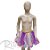 Saia Tule Roxo/Branco - Barrado cores candy - 30cm - Mod 420 - 01 unidade - Rizzo - Imagem 1