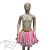 Saia Tule Rosa/Branco - Barrado cores candy - 30cm - Mod 420 - 01 unidade - Rizzo - Imagem 1