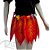 Saia Havaiana com Folhas - 40cm - Vermelho - Mod:229 - 01 unidade - Rizzo - Imagem 1