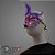 Máscara de Carnaval Bordada Luxo Mod:198 - Roxo - 01 unidade - Rizzo - Imagem 2