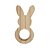 Porta Guardanapo de Madeira Coelho 02 - 5 x 10,2 cm - 1 unidade - Rizzo - Imagem 1