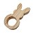 Porta Guardanapo de Madeira Coelho 02 - 5 x 10,2 cm - 1 unidade - Rizzo - Imagem 2