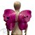 Adereço de Carnaval - Asa Borboleta aplique flores - Pink  - Mod:175 - 01 unidade - Rizzo - Imagem 1