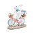 Coelho Decorativo de Resina Andando de Bicicleta - Flower - 1 unidade - Cromus - - Imagem 1