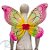 Adereço de Carnaval - Asa Borboleta Multicolor - Rosa Pink - Mod:76 - 01 unidade - Rizzo - Imagem 1