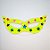 Máscara de Carnaval em Papel - Amarelo - Estampa Estrelas - Mod 461 - 12 unidades - Rizzo - Imagem 1