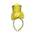 Tiara Luxo Carnaval com aplique Cartola  - Amarelo - Mod 201 - 01 unidade - Rizzo - Imagem 1