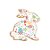 Etiqueta Adesiva Coelho Floral 6,5cm x 6cm - 50 unidades - Decora Festas Ltda - Rizzo - Imagem 1