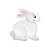Etiqueta Adesiva Coelhinho 6,5cm x 6cm - 50 unidades - Decora Festas Ltda - Rizzo - Imagem 1