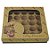 Caixa para Doces 25 cavidades Kraft Elegance - 3 unidades - Decora Festas Ltda - Rizzo - Imagem 1
