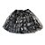 Saia Tule Preta com Estampa Halloween Prata - 40cm - 1 unidade - Rizzo - Imagem 1