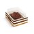 Caixa New Moldura para Meio Ovo - Tons de Chocolate - 06 Unidades - Cromus Páscoa- Rizzo - Imagem 1
