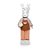 Boneco de Páscoa - Coelho Super Chef com Bolinho - G - 01 UN - Cromus - Rizzo - Imagem 1