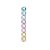 Bolas em Tubo Rainbow Mate 06cm - 08 unidades - Cromus Natal - Imagem 1