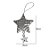Enfeite para Pendurar - Estrela  - Rosê - 8cm - 01 unidade - Natal - Rizzo - Imagem 2