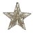 Enfeite para Pendurar - Estrela  - Champagne - 25cm - 01 unidade - Natal Tok da Casa - Rizzo - Imagem 1