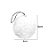 Kit Bolas Decorativas - Pelúcia - Branco - 8cm - 03 unidades - Natal Tok da Casa - Rizzo - Imagem 3