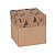 Caixa Kraft 15x15 Gifts Stars Preto 05 Unidades Decora Doces Rizzo - Imagem 1