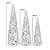 Kit Árvore Decorativa - Branco -  40cm/50cm/60cm - 3 unidades - Natal Tok da Casa - Rizzo - Imagem 2