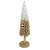 Mini Arvore decorativa Rattan - Champangne/Branco - 45cm - 01 unidade - Natal - Rizzo - Imagem 1