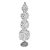 Mini Arvore decorativa - Branco - 45cm - 01 unidade - Natal - Rizzo - Imagem 1