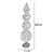 Mini Arvore decorativa - Branco - 45cm - 01 unidade - Natal - Rizzo - Imagem 2
