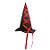 Chapéu de Bruxa Luxo - Vermelho - 01 Unidade - Rizzo - Imagem 1