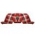 Fita Decorativa Natal Xadrez Vermelho e Preto  6,3x914cm - 1 Unidade - Cromus - - Imagem 1