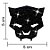 Aplique Decorativo Glitter Pantera Negra - 5 PÇs - 1 UN - Piffer - Rizzo - Imagem 2