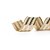 Fita Decorativa Natal Listras - Dourado - 6,3x914cm - 1 UN - Cromus - Rizzo - Imagem 1