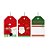 Tag Decorativa com Furo - HO HO HO - 5x8cm - 12 unidades - Rizzo - Imagem 1
