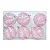 Kit Bola Listra Lantejoula - Trend Rainbow - Candy- Rosa Claro- 8cm - 6 unidades - Cromus Natal - Rizzo - Imagem 1