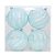 Kit Bola Listra Lantejoula - Trend Rainbow - Candy- Azul Claro- 10cm - 4 unidades - Cromus Natal - Rizzo - Imagem 1