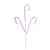 Pick 3 Canes Bengalinha Pelúcia Trend Rainbow - Rose Candy - 01 unidade - Cromus Natal - Rizzo - Imagem 1