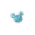 Aplique Urso Incolor Azul - 5cm - 2 Un - Artegift - Rizzo - Imagem 1