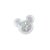 Aplique Urso Incolor Branco - 5cm - 2 Un - Artegift - Rizzo - Imagem 1