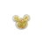 Aplique Urso Incolor Amarelo - 5cm - 2 Un - Artegift - Rizzo - Imagem 1
