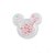 Aplique Urso Incolor Pérola Rosa - 5cm - 2 Un - Artegift - Rizzo - Imagem 1