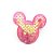 Aplique Urso Paetê Rosa - 6,5cm - 2 Un - Artegift - Rizzo - Imagem 1